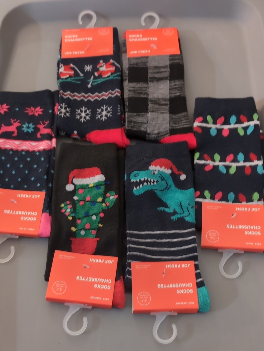 🌲Joe Fresh 4 Boys And 2 Girls Holiday Novelty Socks